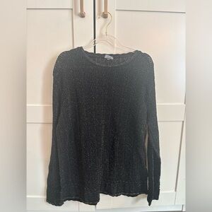 CP Shades Sausalito Crochet Obsidian Top Size Small Chic Sparkle Minimalist